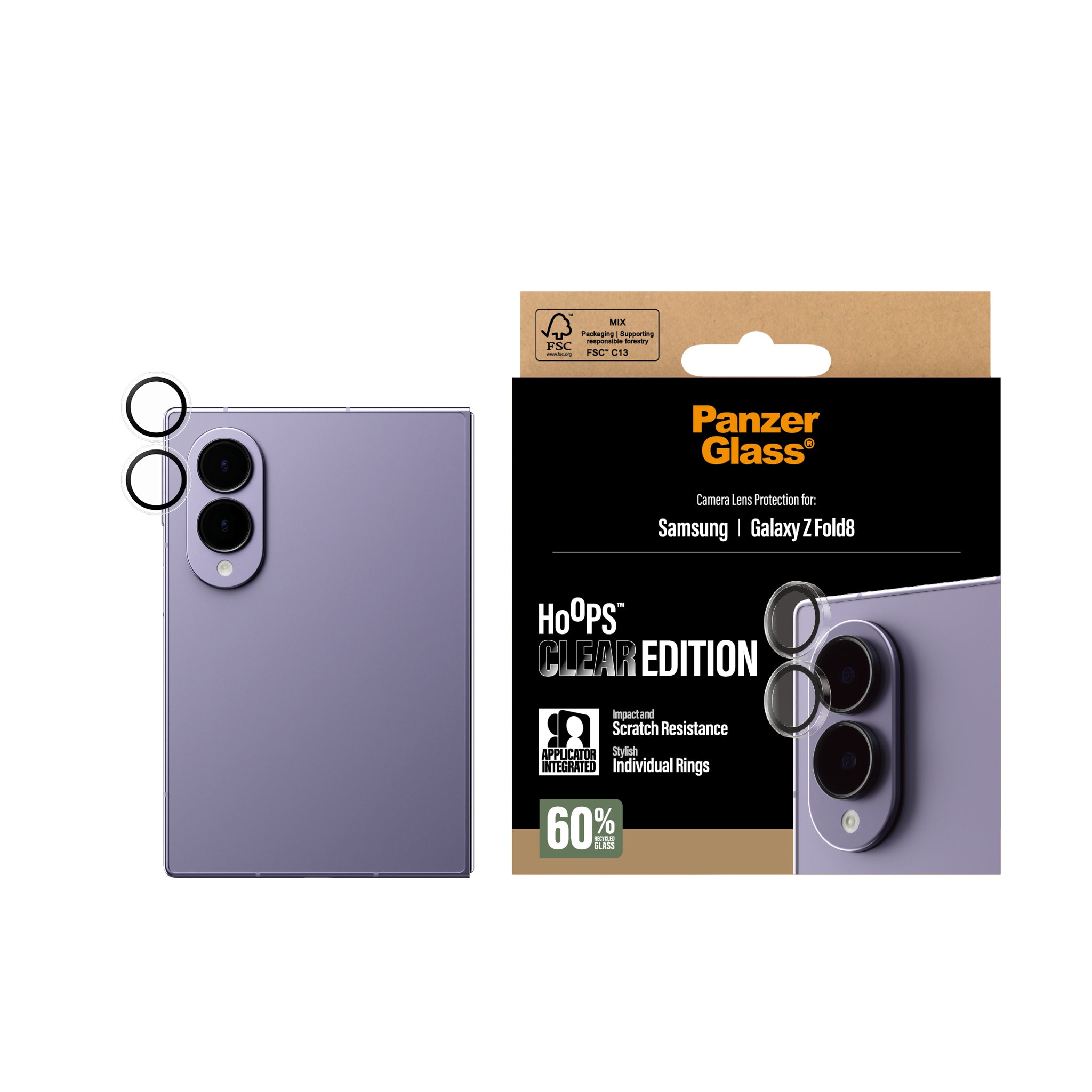 PanzerGlass® Hoops® Kameraschutz Samsung new Galaxy Z Fold7